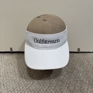Gulfstream sun visor Private Jet Airplane Aviation Pilot Golf Beach Hat white